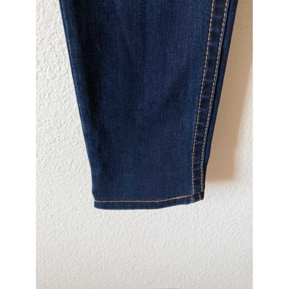 Seven7 Plus Size Tummyless High Rise Skinny Jeans Dark Wash Blue Size 12 - Picture 10 of 16